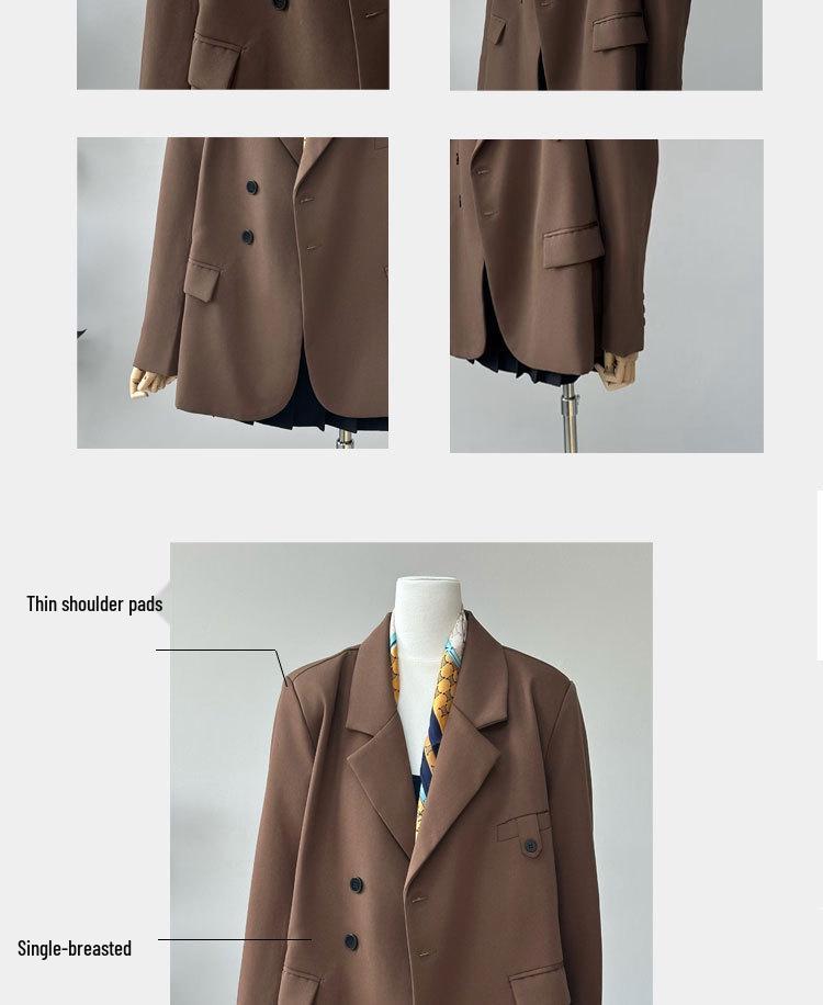 Women's Casual Spring-Autumn Korean Style Loose Suit Jacket