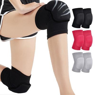 1Pair Compression Knee Pads Non-Slip Breathable Knee Support Braces Anticollision Sponge Soft Knee Pads