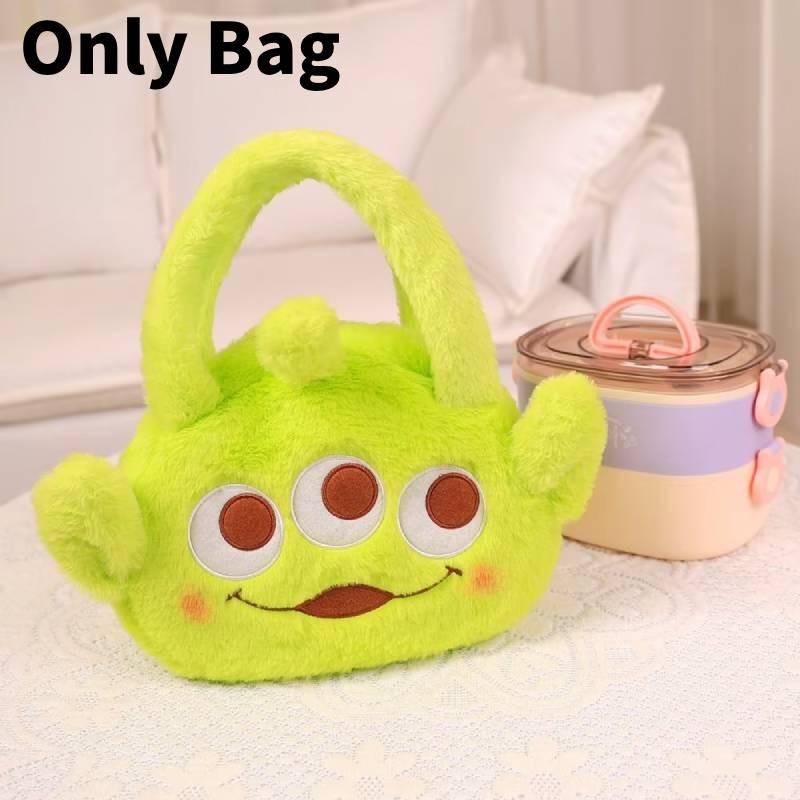 

Инопланетянин История игрушек Плюшевая сумка Сумка для хранения косметики Сумки для ланч-бокса Подарок Мода Handbag