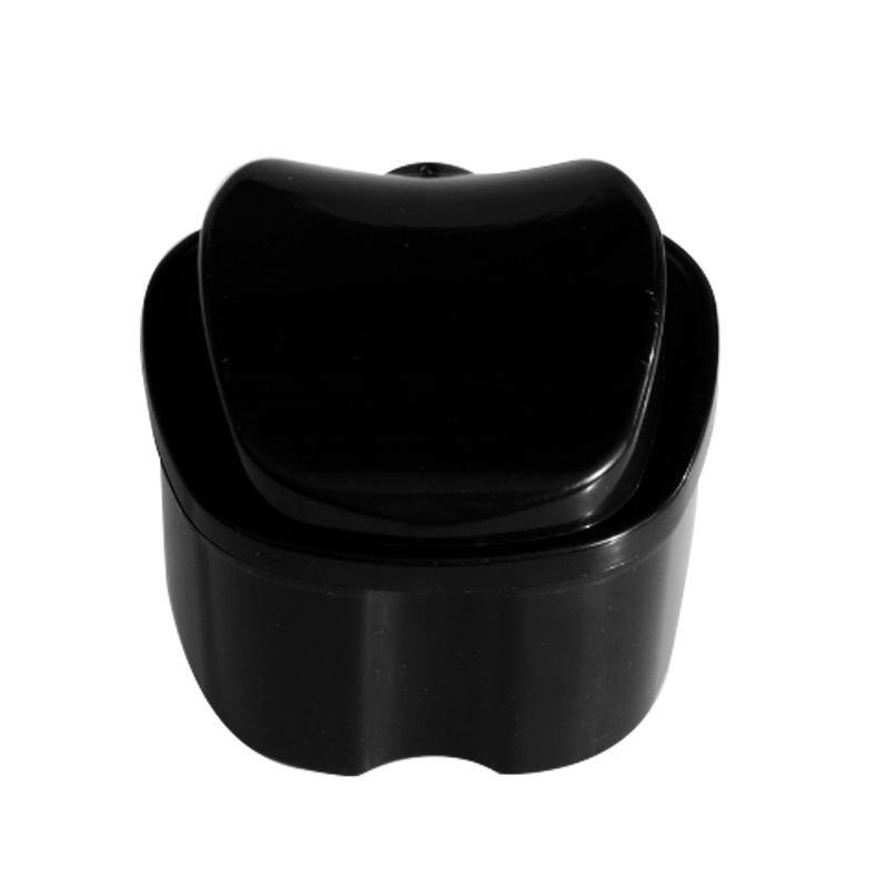Durable Plastic Denture Case With Removable Drain Tray Multiple Color Options For Daily Oral Care Travel