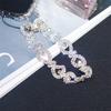 Luxury Rhinestone Ring Wrist Strap Mobile Phone Lanyard Hollowed Out Portable Chain Universal Phone Case Anti Loss Lanyard