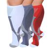 Plus Size Compression Socks Fat Large Leg Sports Socks Running Cycling Fat Calf Stockings Pressure Leg Fitness Varicose Veins