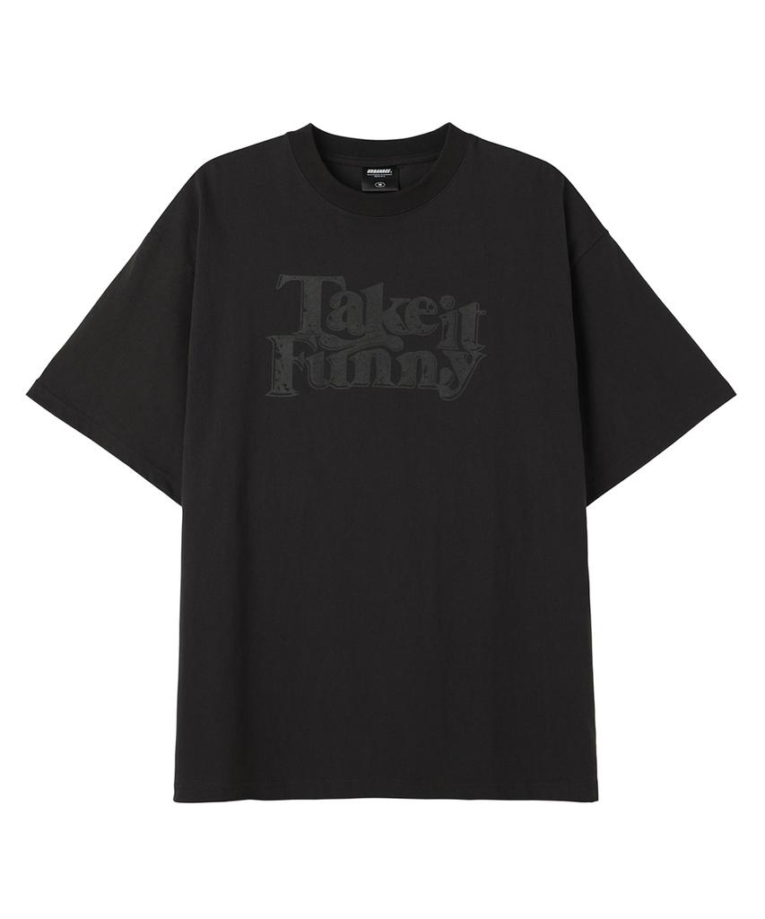 URBANAGE [2Pack] Take It Funny Vintage Oversized Short Sleeve (4 Colors) (Type A)