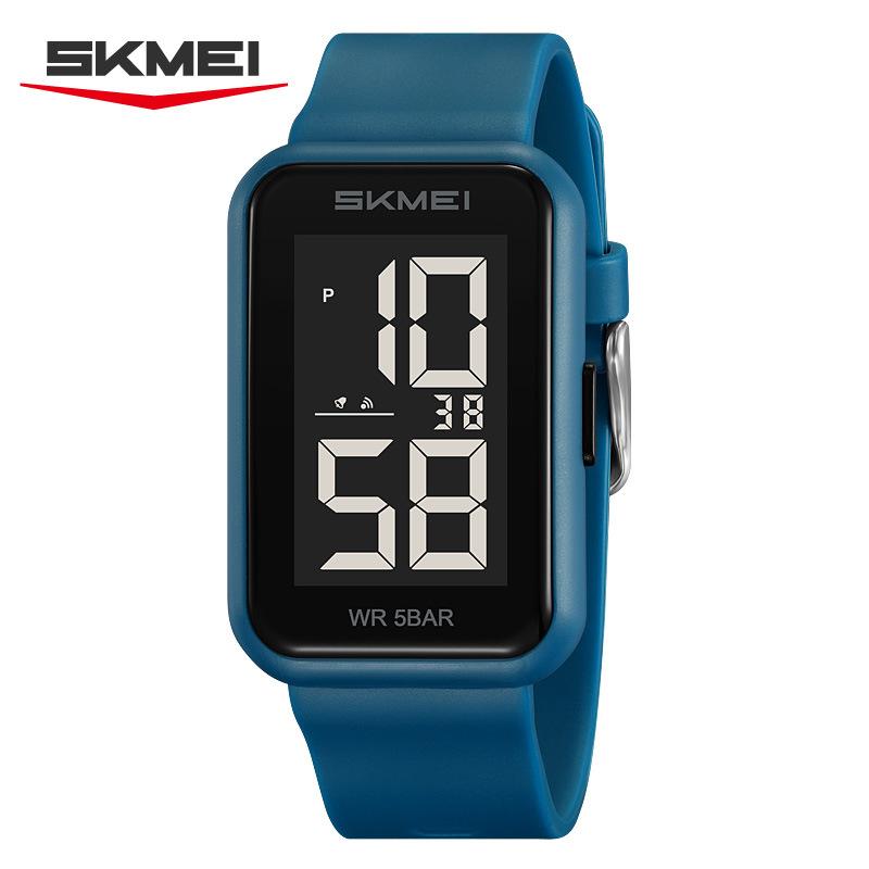 

Electronic watch Fashion student electronic watch Luminous waterproof outdoor stopwatch Chronograph watch озеро синього кольору