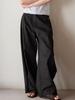 Piiipi Convertible Studded Wide/Curved Denim Pants_Black