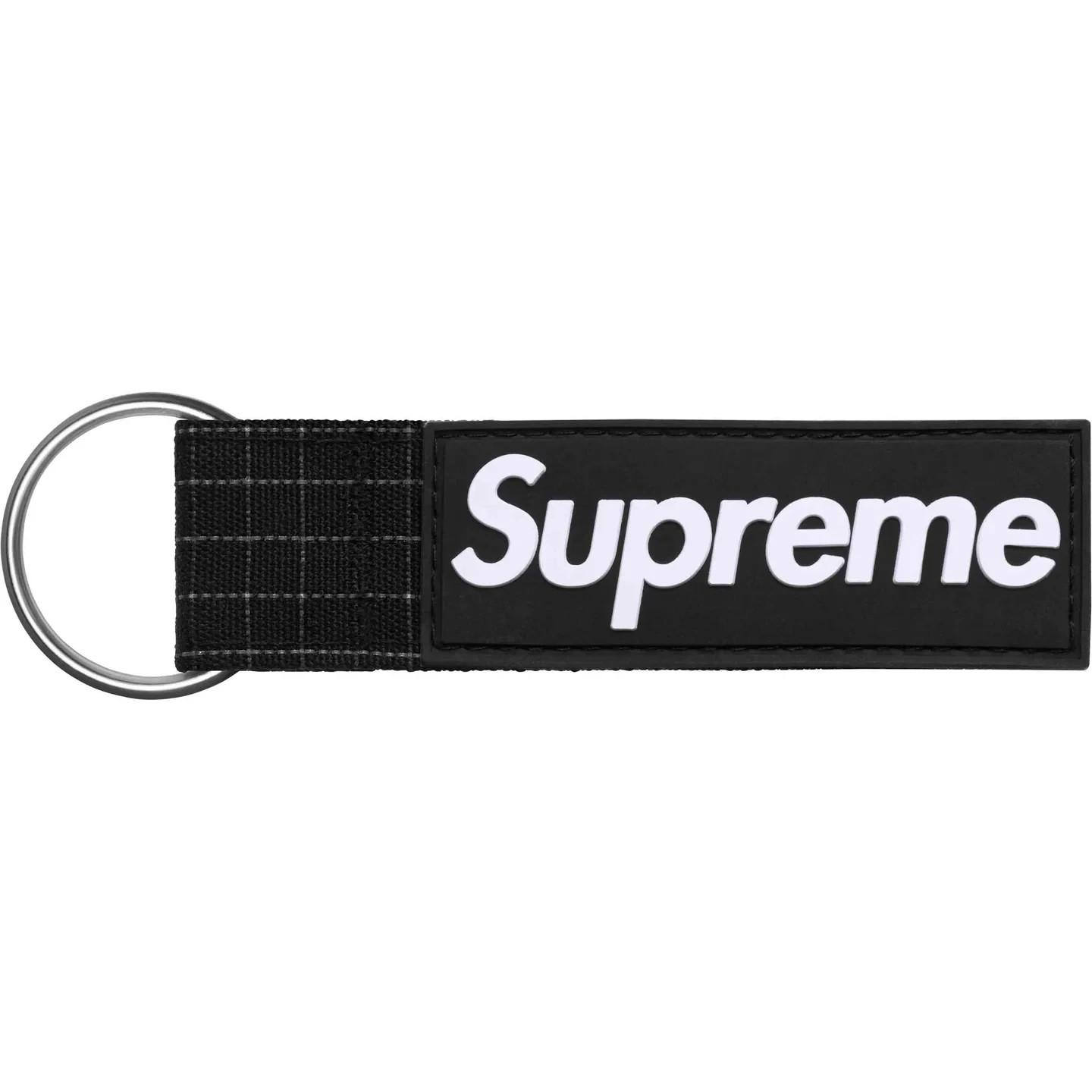 Supreme Ripstop Keychain Black One-Size
