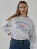 Waildeuwogseu A&B Oval Crop Sweatshirt_Melange Gray