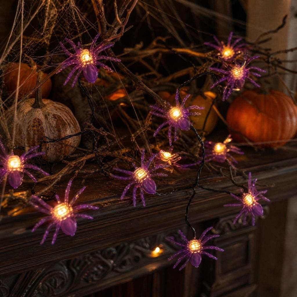 Halloween String Lights with Battery Operated LED for Home Decor Party