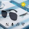 Óculos Inteligentes SACOSDING Homem Chamada Bluetooth Óculos de Sol Inteligentes Sem Fio Proteção UV Fone de Ouvido Musical Controle Remoto da Câmera Vidro