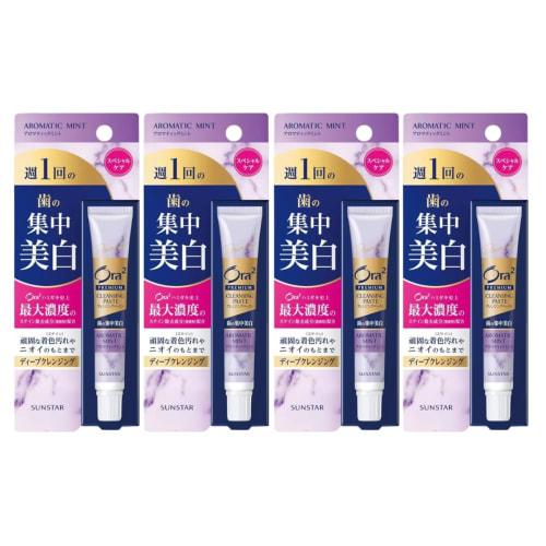 

[Bulk Purchase] Set of 4 Ora2 Aromatic Mint 17g Premium Cleansing Paste, Intensive Whitening Toothpaste