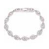 Black Label Series Sparkle Starry High-End Versatile Crystal Bracelet Unisex Bracelet Silver White-Crystal 60511313-NY0
