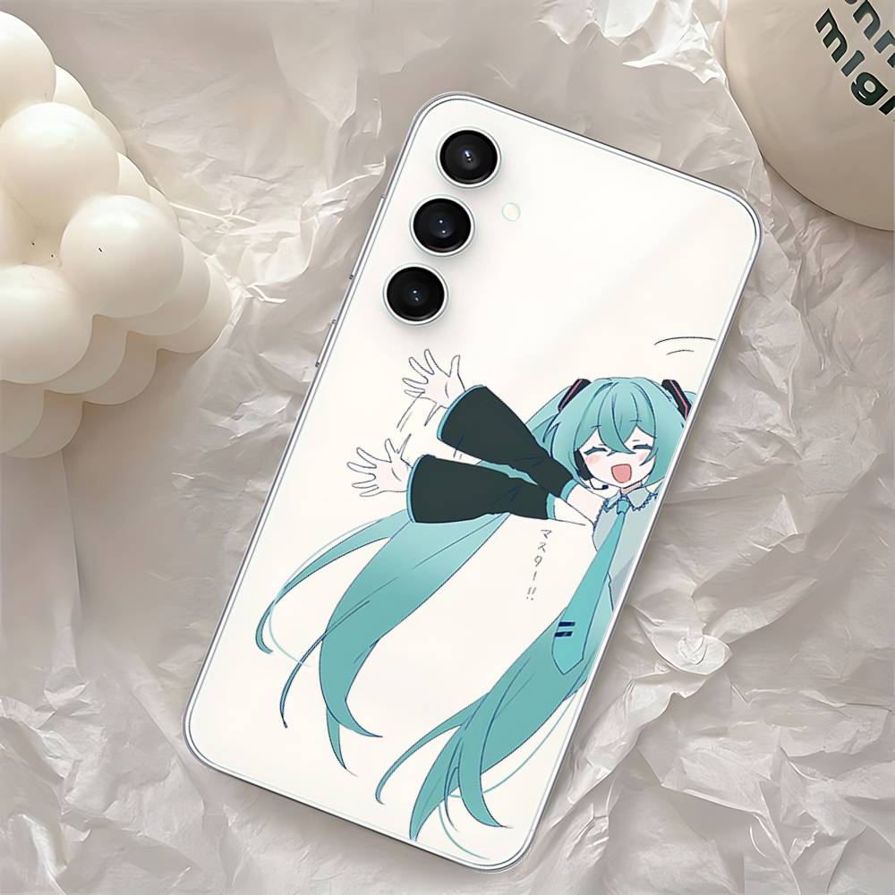 Kawaii H-Hatsune Miku-S Phone Case For Samsung Galaxy S25 S24 S23 S22 S21 FE Ultra Plus A32 A53 A13 A31 Soft Cover