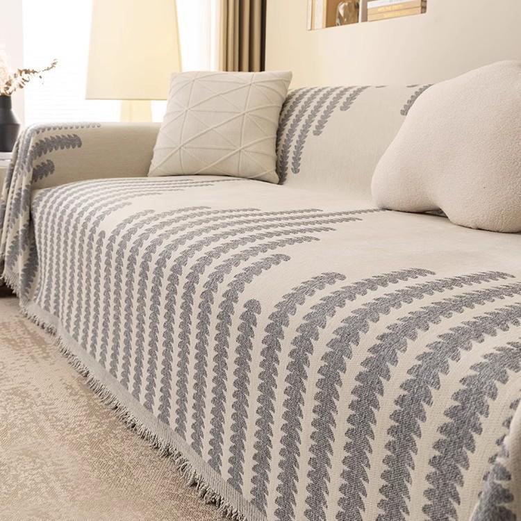 Universal Chenille Non-Slip Sofa Cover Blanket, Anti-Cat Scratch, Four Seasons Full Cover Set