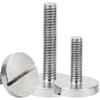 304 Stainless Steel Flat & Round Head Slotted Screws (M2-M10), GB833