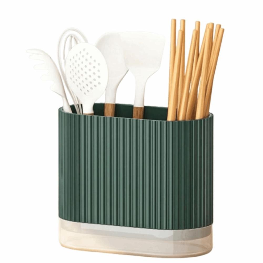 Space Saving Spoon Fork Storage Box Multi-functional Utensil Organizer Chopstick Holder Countertop