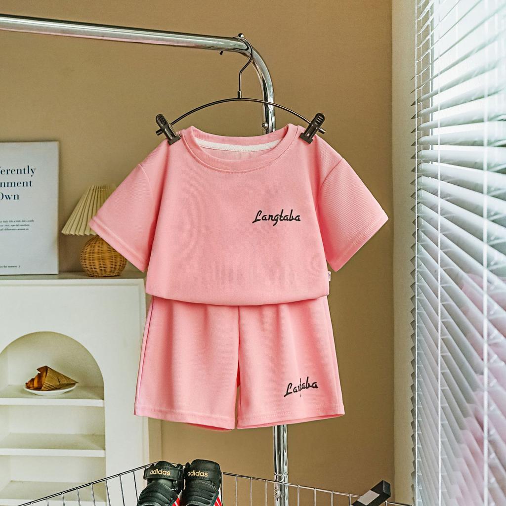 Children's Summer Set Short Sleeved Two-piece Sportswear Boys' Casual Loose Korean Two-piece Set