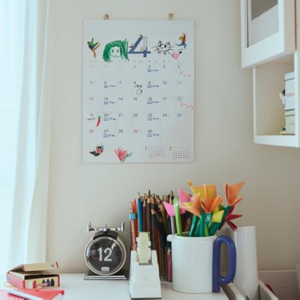Hobonichi Whiteboard Calendar 2026 Medium Wall Mount