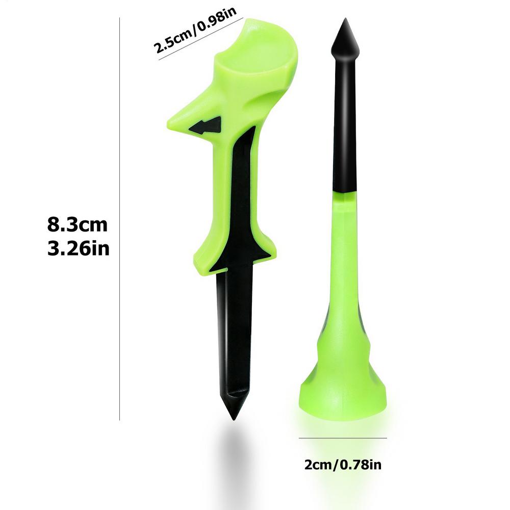 

10 Degree Tilt Golf Tees for Golfers Ball Sport Equipment Professional Resistant Increase Distance Golf Accessories for Women зелений