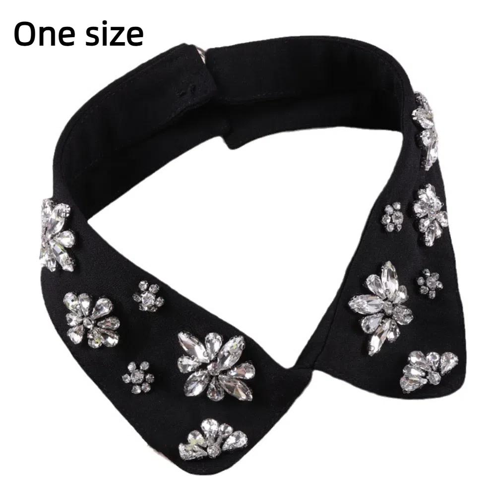 Rhinestone Beaded Detachable Collars Shirt Decoration Choker Collar Fashion False Shirt Collar