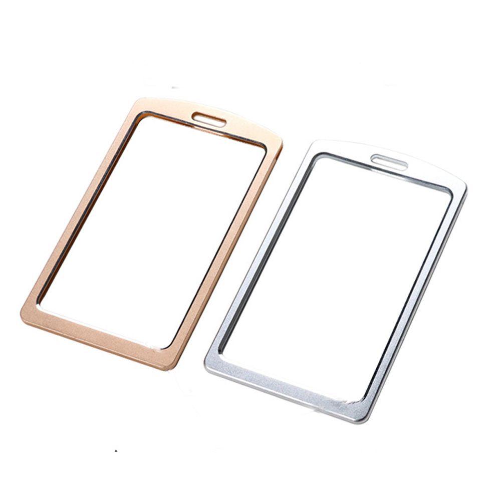 Identity Case Accessories Metal Clip Name Cover Name Tag Holder Card Holder Vertical Card Cover