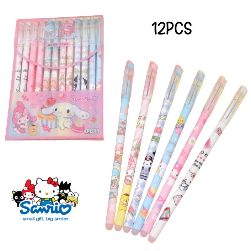 Cute Cartoon Erasable Gel Pen For Students Blue/black Ink 0.5mm Tip