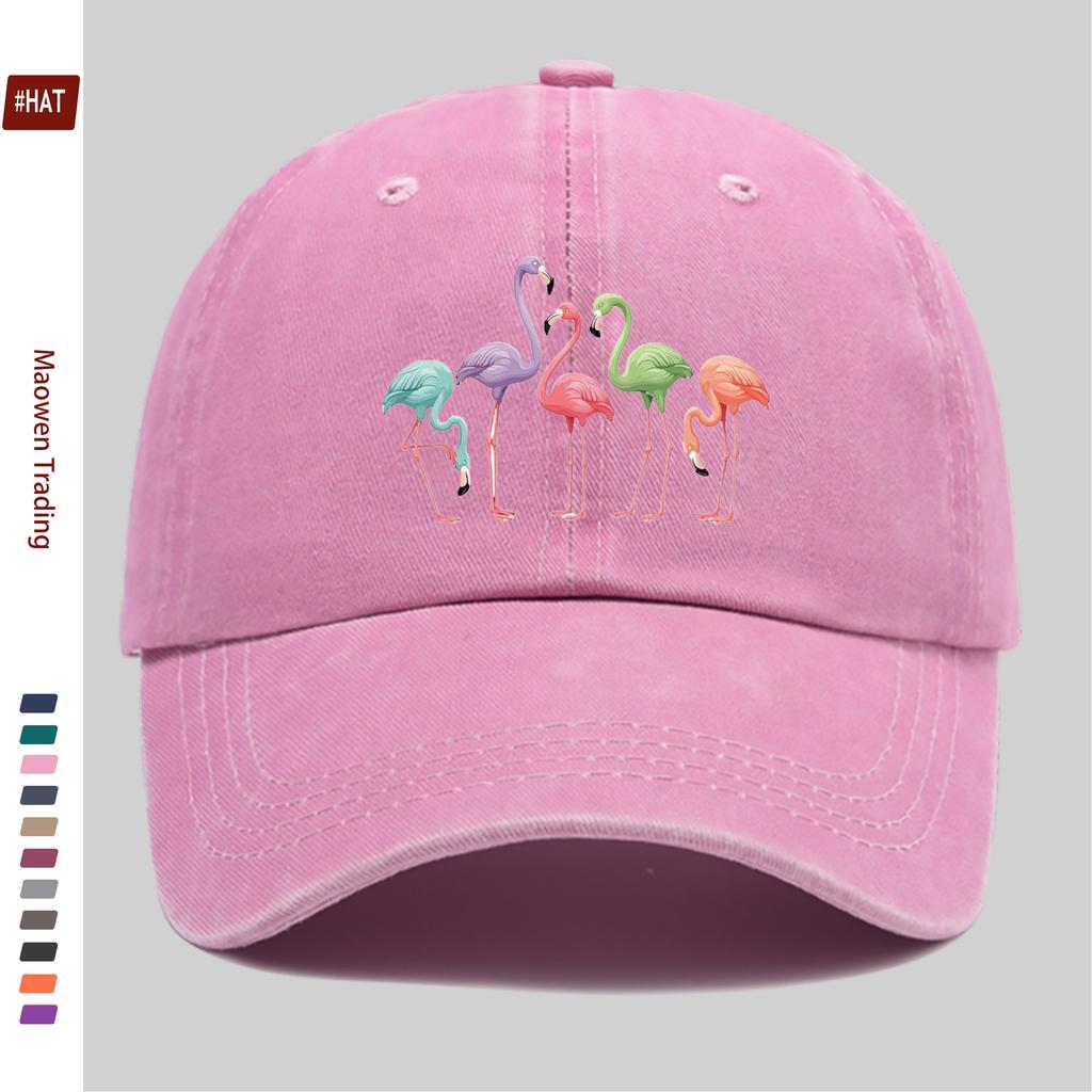 Pc Stück Bunte Flamingo-Print Trucker-Kappe Verstellbare Snapback-Kappe mit Flamingo Leicht Geeignet für Männer Frauen für