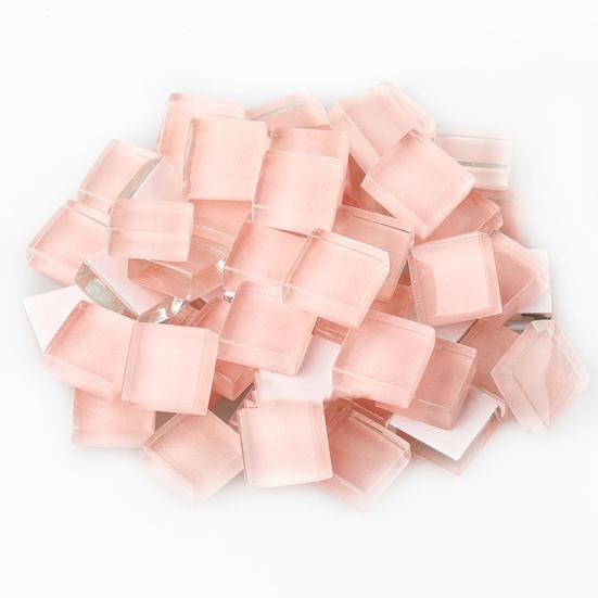 Mosaico de colores surtidos, 100 g/bolsa, 1 x 1 cm, transparente, cuadrado, pequeño, para niños y adultos, manualidades hechas a mano, proyecto de decoración, pieza de vidrio