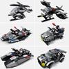 700 STÜCKE City Polizei 6 in 2 Navy Swat Transporter Team Hubschrauber Modell Minifiguren Bausteine Kinder Steine Pädagogisches Spielzeug Junge Geschenke