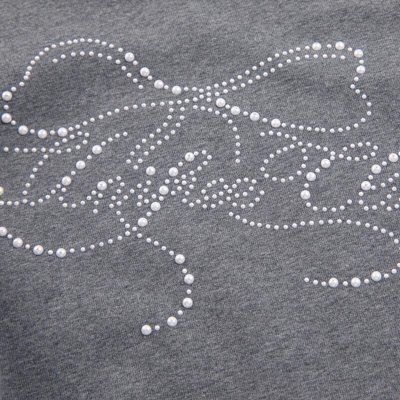 UNIFREE Y2K Oblique Shoulder Rhinestone Slim Fit Long Sleeve T-Shirt