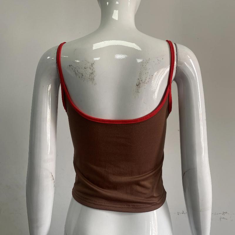 European and American Y2K digital printed sports vest