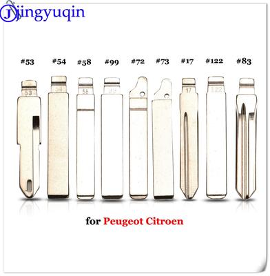 Jingyuqin  VA2 HU83 SX9 #17 #53 #54 #58 #72 #73 #83 # 99 #122 For Citroen C4L Triumph For Peugeot 307 207 Flip Car Key Blade