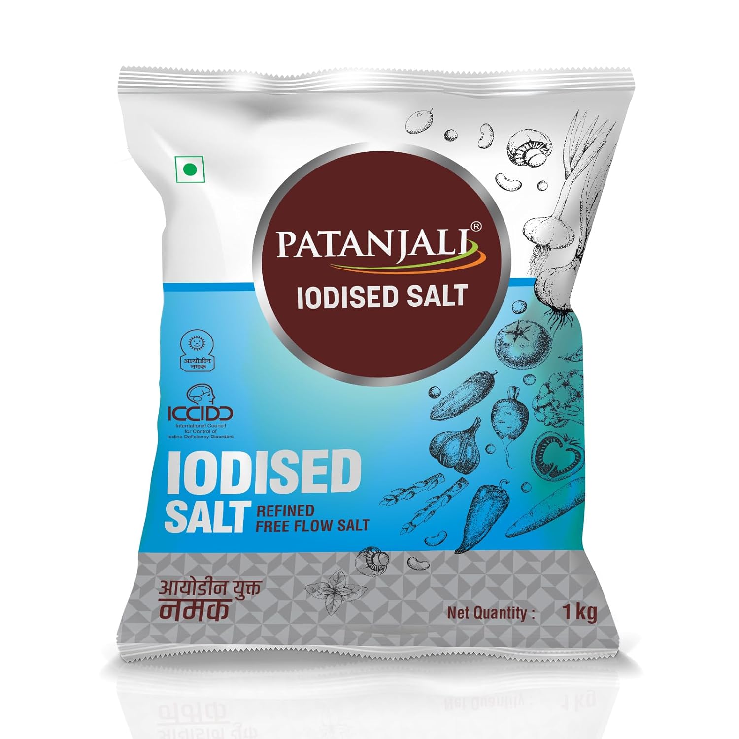 

Patanjali Iodized Namak 1 Kg Pack of 1 Pure Natural Everyday Cooking Salt for Home Use