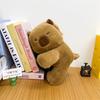 Kawaii Cute Capybara Plush Crossbody Bag Soft Toy Shoulder Bag Capibara Fluffy Backpack Outdoor Christmas Birthday Gift Room Decor
