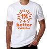 PERCENT BETTER EVERYDAY ONE TShirt Basic Solid Color Short Sleeve TShirt