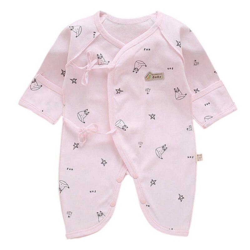 Autumn Newborn Baby Cute Romper Long Sleeves Cotton Baby Pajamas Cartoon Printed Baby Girls Boys Clothes 0-3M