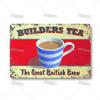 Vintage Coffee Metal Tin Sign Decorative Plate Retro Tea Time Metal Poster Home Bar Cafe Indutrial Decor Old Wall Metal Signs