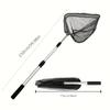 1Ultra-lightweight Foldable Fishing Net - Durable Aluminum Alloy Telescopic Handle - Ideal for any fishing adventure - Essential