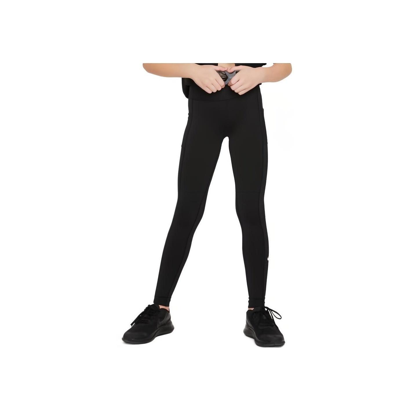 

Nike Solid Color Quick-Dry High-Waisted Slim Fit Knitted Sports Pants Kids bottoms Black FD2855-010 S