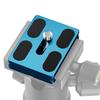 Precisions Machined Camera Quick Release Plate with Not Slip Rubber Aluminum Quick Release Plate Simple Installation