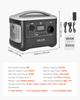 VEVOR Portable Power Station, 600W Solar Generator Power Station, 493Wh LiFePO4 Battery Backup with 7 Output Ports for Home Emergency