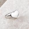 Non-fading Heart-Shaped Titanium Steel Ring - Versatile Jewelry for Men and Women