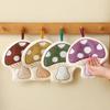 Soft Mushroom Theme Hand Towel Coral Fleece Bathroom Kerchief Toilet Handkerchief  Kitchen Home