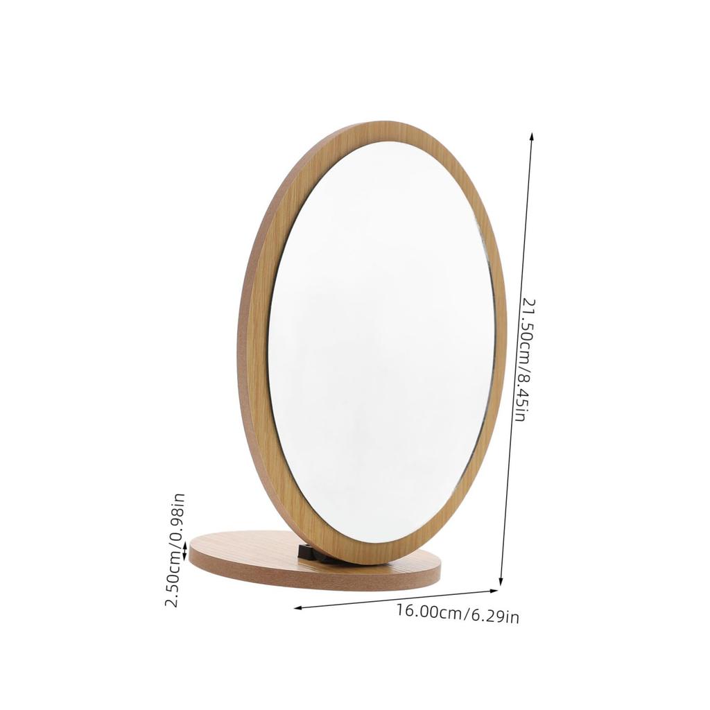 FOMIYES Folding Desktop Makeup Fashionable Makeup Car for Home and Salon Convenient Storage Mirror, Mirror, Design, Beige, Use,