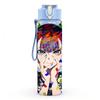 1PC Anime Boy Character Pop Graffiti Style Art 750ml Color Plastic Sports Water Bottle Leakproof Flip Straw Lid Suitable for Sports Office Home Use