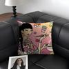 T-Tokidoki Girll Cute Cushion Cover Natural Linen Organic Fabric Double-Sided Printing Sofa Home Decor Gift Pillow Case