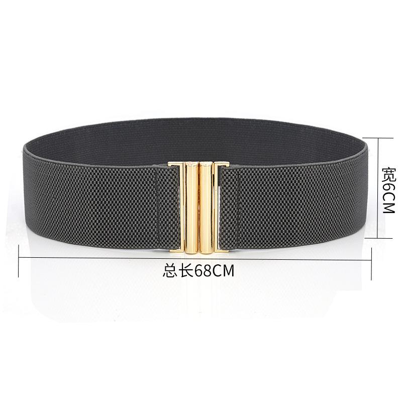 Three Meows Dames Riem Stretch Corset Wrap Taille Zacht Vintage Femme Jurk Riem Accessoires