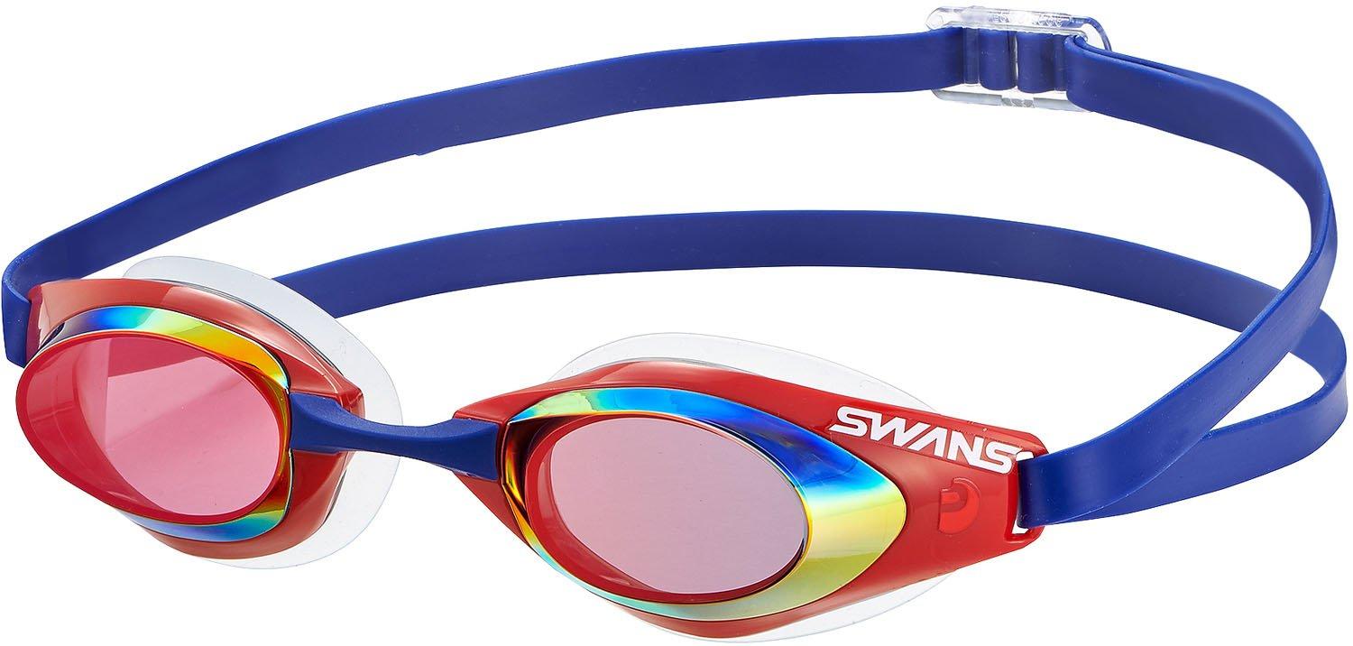 

SWANS Falcon Swimming Made in Smoke x with FINA One Size Fits All SR-71MPAF Goggles, Japan, Shadow, Racing, Cushion, Certified,
