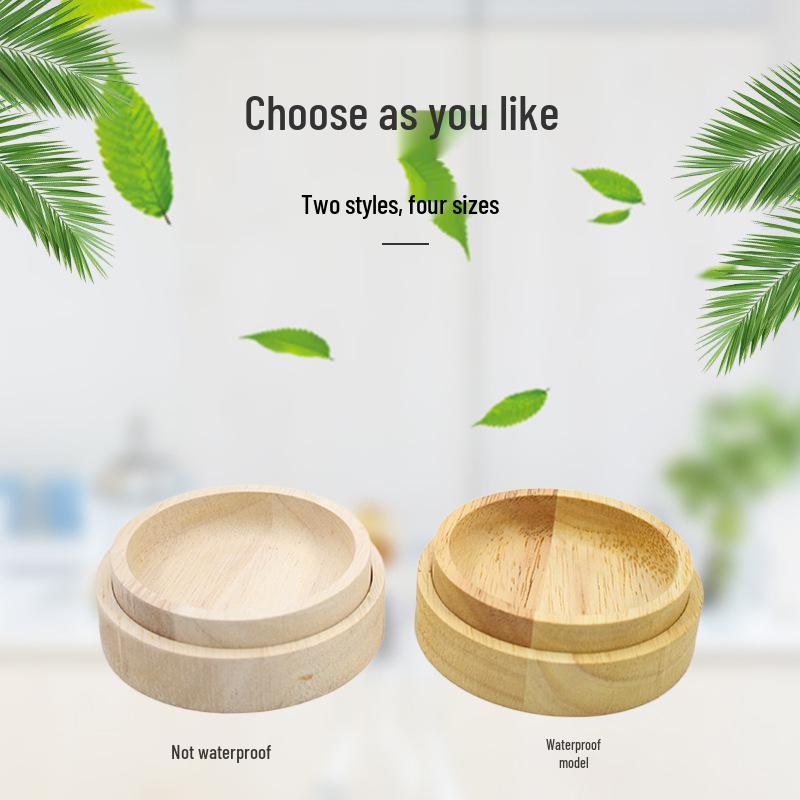 Solid Wood & Waterproof Ceramic Food Bowl for Hamsters, Hedgehogs, Sugar Gliders, and Gerbils