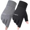 Winter Fishing Men's Gloves Women Cycling Skiing Warm Anti-Slip Gloves for Sports Touch Screen Two Fingers Cut Outdoor Angling