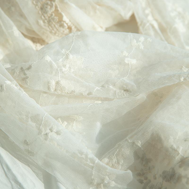 New Lace Long Scarf Embroidered Enlarged Thin Scarf Fashionable Artistic Retro Shawl